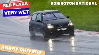 Donington National Chaos! Clio 172 Very Wet