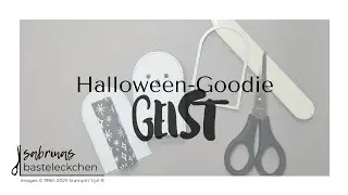 Halloween-Goodie  👻  für Schokoriegel / Basteln mit Stampin' Up!® Kunstvolle Bögen