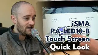 iSMA PA-LED10-B Touch Screen | Quick Look