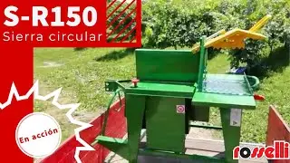 Sierra de banco conectada al tractor para aserrar le&ntilde;a - S-R150 - Rosselli Snc