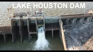 Lake Houston Dam Post Hurricane Harvey and Tropical Storm Imelda Flood Mavic Pro Drone  Footage  4k