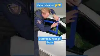 How to open a car door with blue tape.