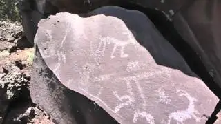 Petroglyphs at Nampaweap: Teyjah Explores Caves deep in the Arizona Strip