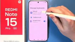 Redmi Note 15 Pro 5G: Как включить/отключить автоматическую коррекцию клавиатуры