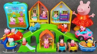 94 Minutes Satisfying with Unboxing Cute Peppa Pig All Around Peppa&rsquo;s Town Playset | ASMR
