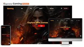 How to Build a Gaming Website Design || Html, CSS, & JS