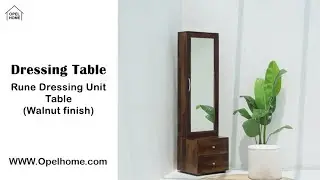 Rune Dressing Unit Table | Elegant Walnut Finish | Modern Home Furniture l Opelhome UAE