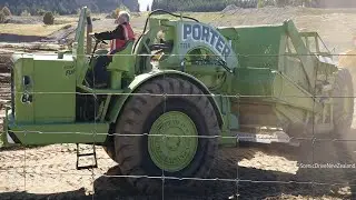 Vintage Detroit Powered Terex TS24 Twin Motor Scraper Running at Wheels at Wanaka 2023