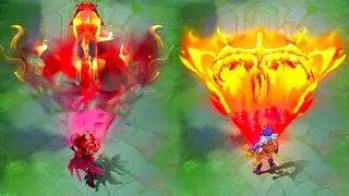 Valir Phoenix Ikki Saint Siya Collab skin VS Infernal Flame Legendary MLBB Skin Comparison