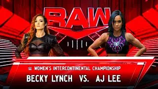 WWE 2K24 - Becky Lynch vs. AJ Lee on WWE | WWE Monday Night Raw Today Fight