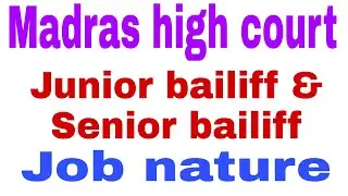 MHC Junior and Senior bailiff job nature