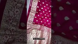 Maharani pink || presenting Rani Pink Banarasi Katan Silk Saree || #fashion #saree #viral