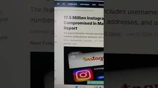 Instagram Data Leak? 😱 17.5 Million Accounts Exposed | Hack or Fake? Telugu