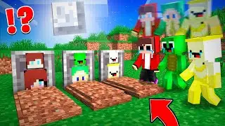 R.I.P. Mikey & JJ, Banana Kid Families Sad Story in Minecraft Maizen!