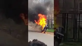 Burning Bike #shots #reels #tranding