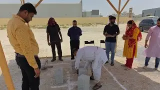 BHUMI PUJAN IN DUBAI EP164 RELIGIOUS FAMILY FRIENDS FOOD AARTI PUJA COMEDY VIRAL VIDEO NEW FACTORY 