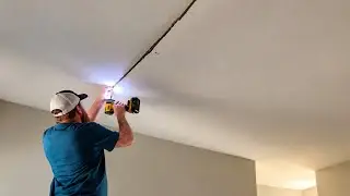 Ceiling drywall patch repair 