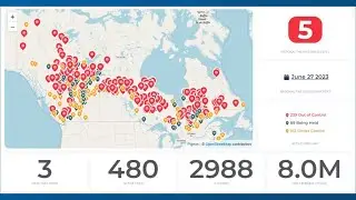How close are the Canadian wildfires that are causing the smoke in West Michigan?