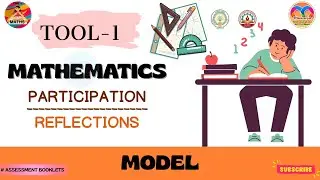 TOOL-1 MATHS REFLECTIONS MODEL || ASSESSMENT BOOKLETS || MATHEMATICS || SCERTAP || FORMATIVE EXAMS