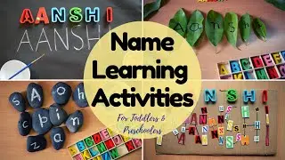 Fun Name Recognition Activities for 3 year olds| Ideas for learning your name