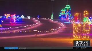 Holiday Lights Drive-Thru Show Opens At Gillette Stadium