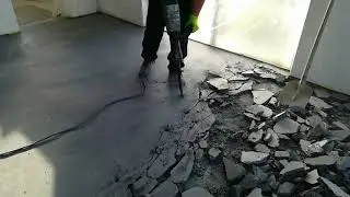 Ausbau eines D&uuml;nn Sichtestrich