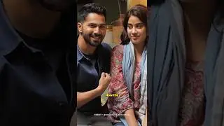 Candid & Fun Moments With Varun Dhawan & Jahnvi Kapoor #shorts #varundhawan