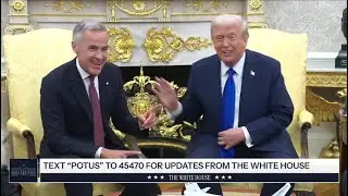 Trump interrupts Carney to bring up U.S.-Canada 'merger'