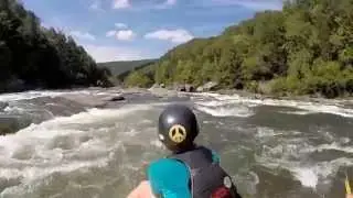 Swimming Lost Paddle Gauley River, WVa.