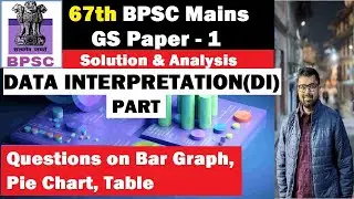 67th BPSC Mains GS Paper 1 DI Solution | DI for 70th & 71st BPSC Mains GS Paper 1 | 72 Marks | #pyq
