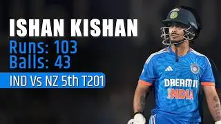 IND vs NZ 5th T20I Highlights: Ishan Kishan Blasts Century Against New Zealand | 103 off 43 Balls