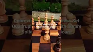 The Heaviest 4 inch Dubrovnik Chess Set in The World.