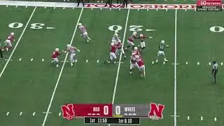 Vincent Shavers Jr. tackle &mdash; 2024 Nebraska spring game