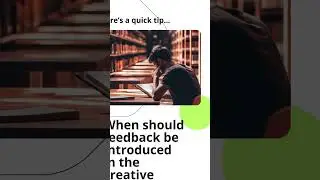 Feed ideas gently&mdash;don&rsquo;t crush them in the bud! #Feedback #Creativity #TeamInnovation