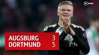 Augsburg vs Dortmund (3-5) | Erling Braut Håland scores a hat-trick on his Dortmund debut!
