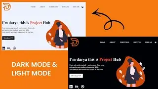 How to Build a Dark/Light Mode Website Page with HTML, CSS & JavaScript ✅