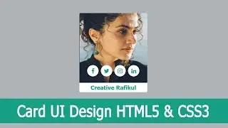 Card UI Design Hover Effects Using HTML5 AND CSS3 || Pure Css Tutorial