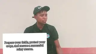 Advocate T of Champions Network TV gives advice to farmers in Zimbabwe 