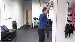 Improve shoulder flexion with Ab roller on wall - AAROM