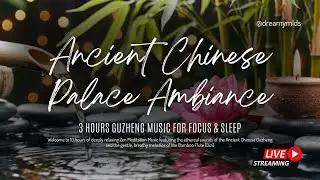 3 HR Ancient Chinese Palace Ambiance: Guzheng Music for Focus & Sleep 🏯