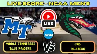 🔴 Middle Tennessee Blue Raiders vs UAB Blazers | NCAA Men&rsquo;s Basketbal | Live Score Update December 1