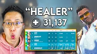 How did KarQ get 31,000+ HEALING on Baptiste?