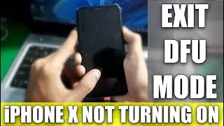 Исправлена ​​проблема с включением iPhone X | Выход из режима DFU на iPhone X