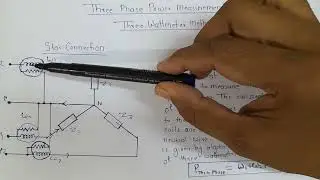 Three Wattmeter Method Three Phase Power Measurement Using Three Wattmeters | Star Cinected Load
