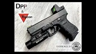 100 ROUND REVIEW - Trijicon RMR Red Dot Using a DPP Titanium Mount for Glock & No Milling Required!