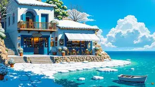 Winter Seaside Caf&eacute; ☕ Lofi Chill Beats for Focus & Relaxation