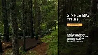 Free Download Original Big Titles || After Effects