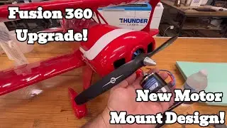 Fusion 360 Redesign: New Motor Mount for 3D Printed Pitts RC Biplane