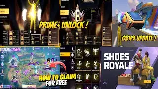 Solarush event full details 🥳🔥| Prime event free fire | Shoes royale free fire| Ob49 update ff