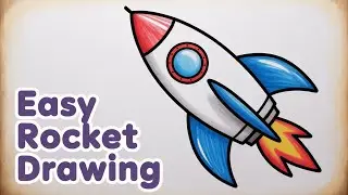 &laquo;Рисование ракеты: легко 🚀 шаг за шагом для детей и начинающих&raquo;